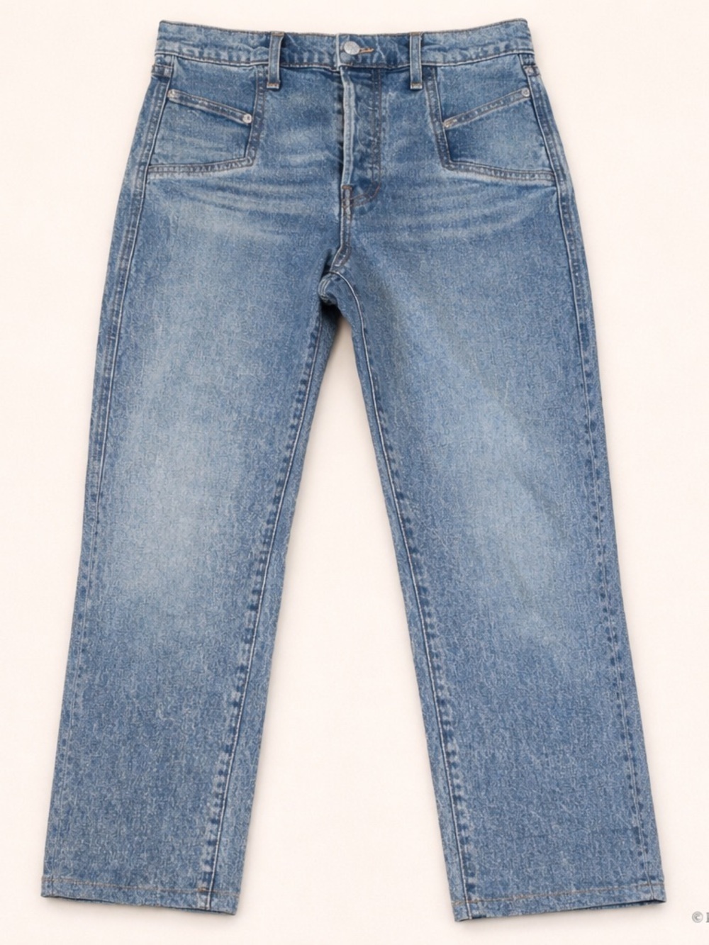 Veronica Beard Ryleigh High Rise Slim Straight Denim Size 28 in Blue Mist
